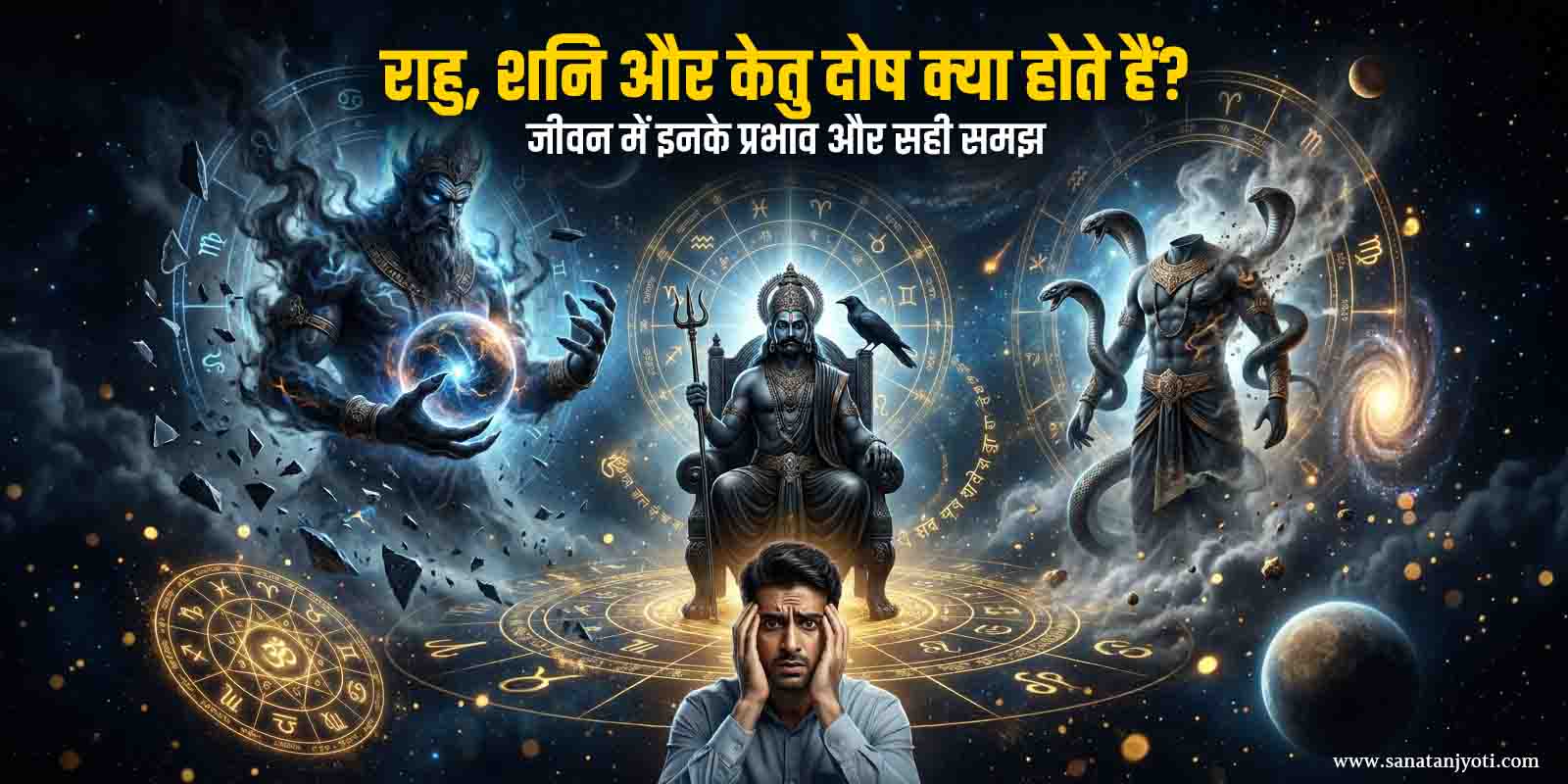 राहु, शनि और केतु दोष क्या होते हैं? जीवन में इनके प्रभाव और सही समझ