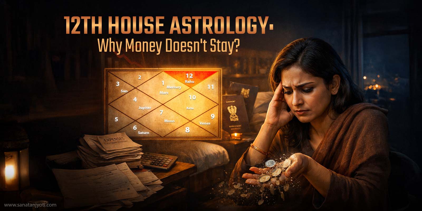 12th House Astrology: Why Doesn't Money Stay?