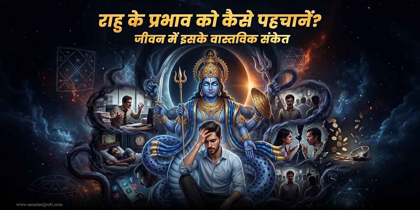 राहु के प्रभाव को कैसे पहचानें? जीवन में इसके वास्तविक संकेत