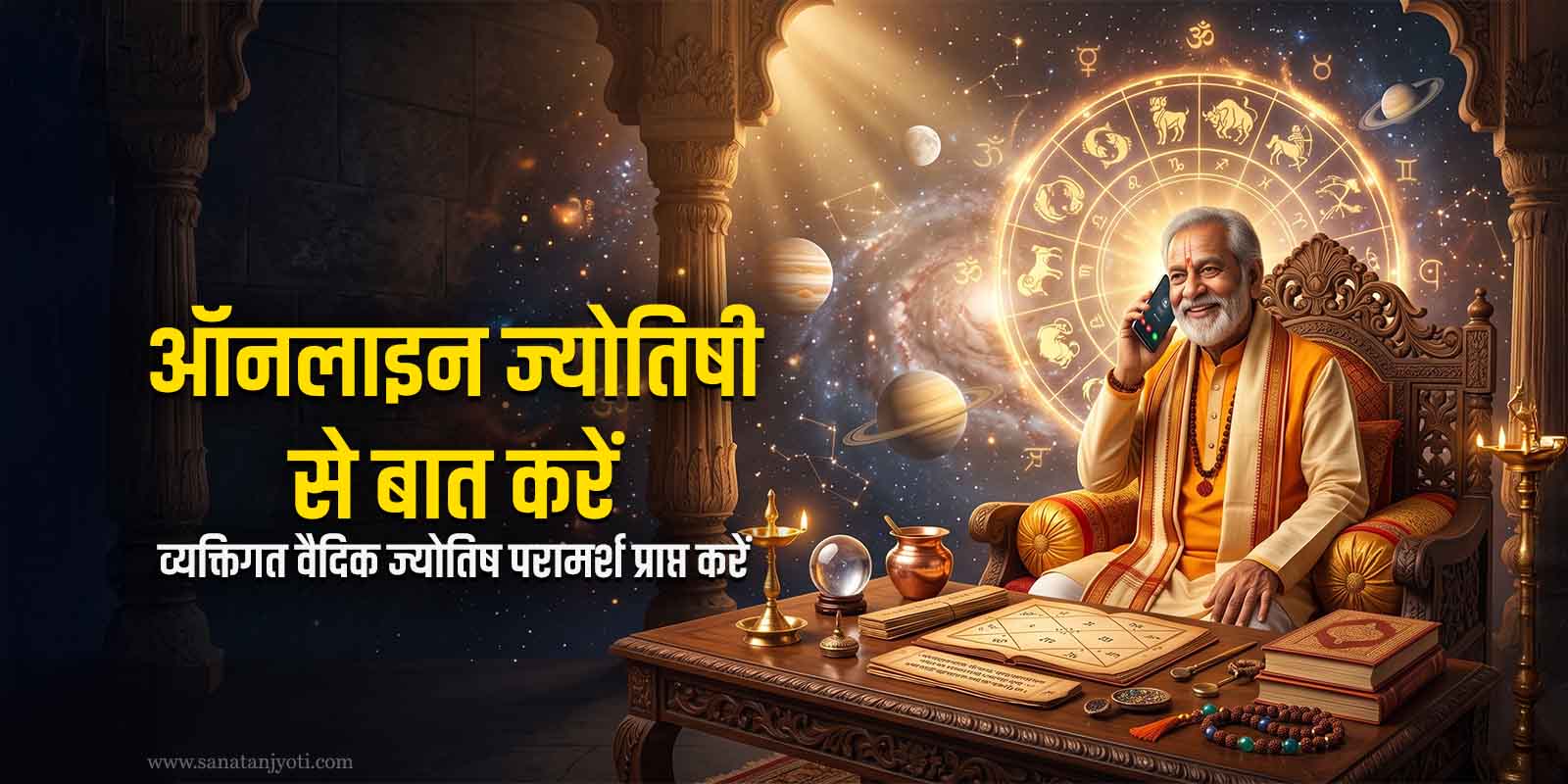 ऑनलाइन ज्योतिषी से बात करें – व्यक्तिगत वैदिक ज्योतिष परामर्श प्राप्त करें