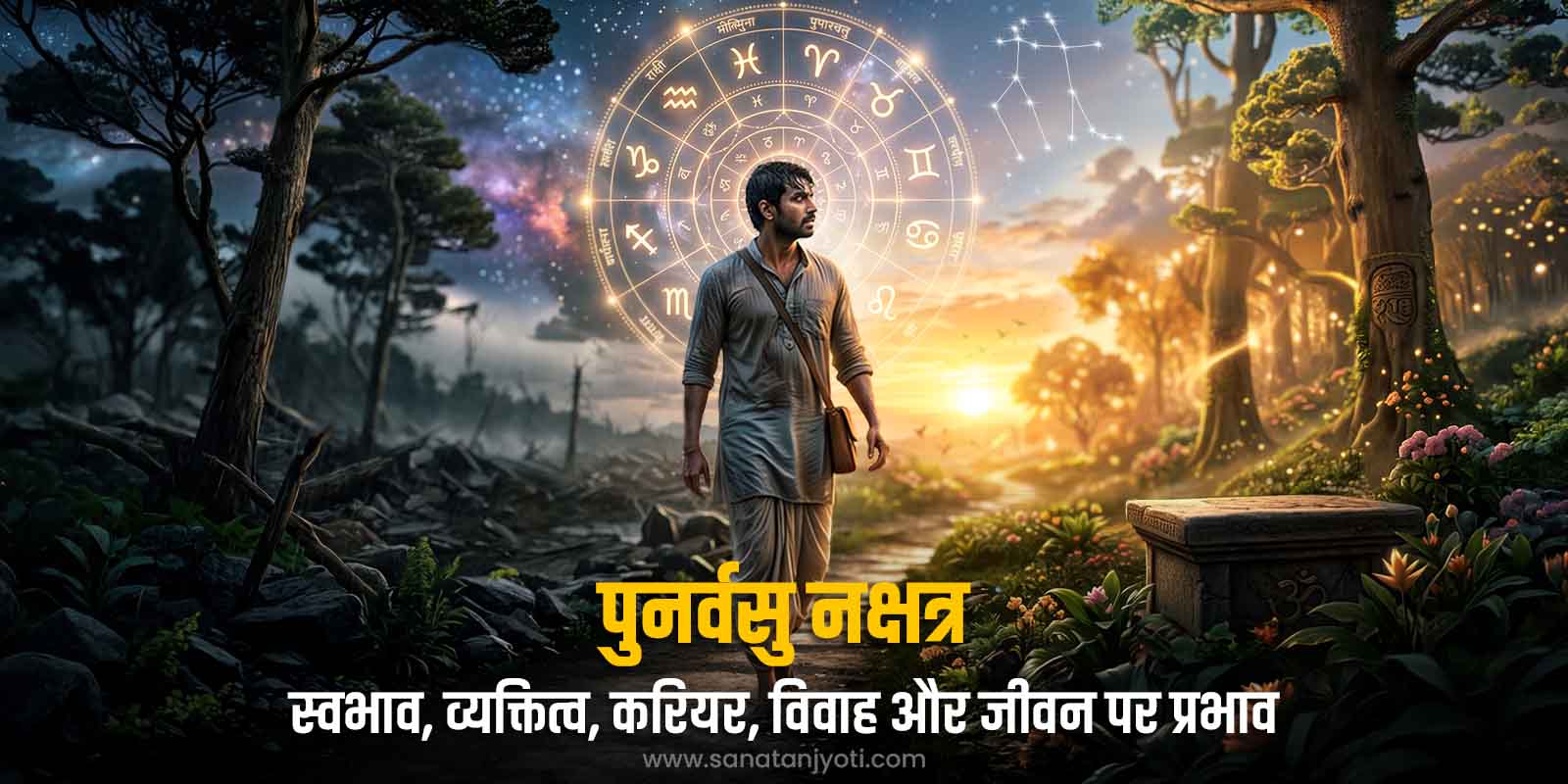 पुनर्वसु नक्षत्र: स्वभाव, व्यक्तित्व, करियर, विवाह और जीवन पर प्रभाव