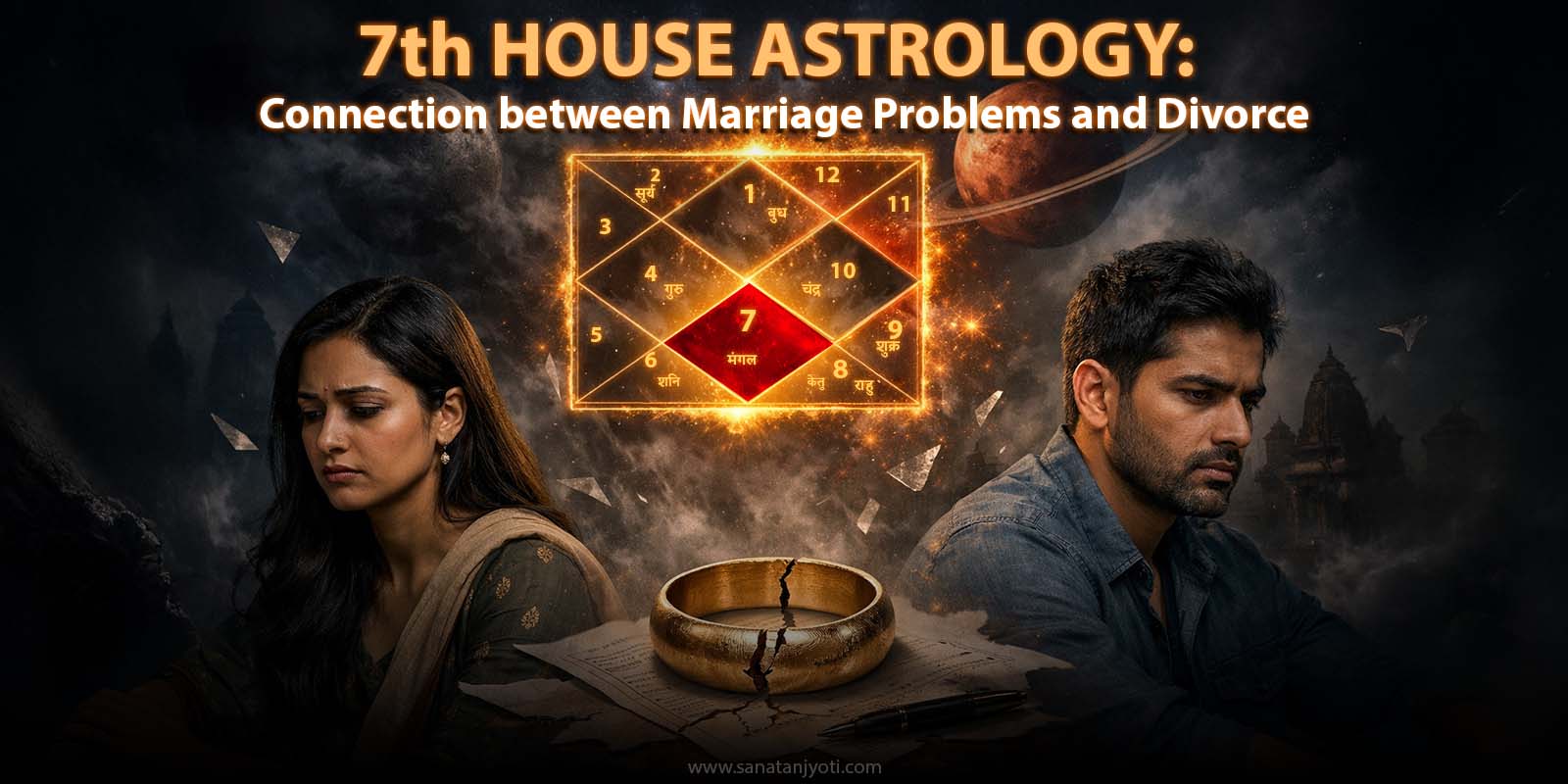 7th House Astrology: Connection between Marriage Problems and Divorce