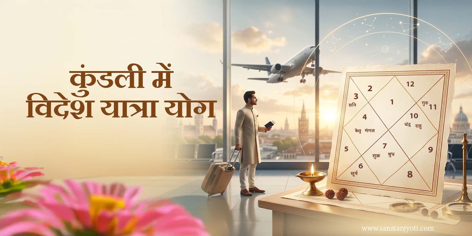 कुंडली में विदेश यात्रा योग: विदेश जाने के संकेत और समय