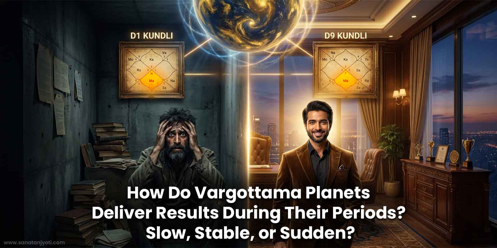 How Do Vargottama Planets Deliver Results During Their Periods? Slow, Stable, or Sudden?