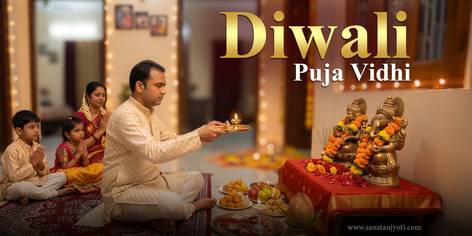 Diwali Puja Vidhi | Complete Ganesh-Lakshmi Puja Vidhi and Mantras