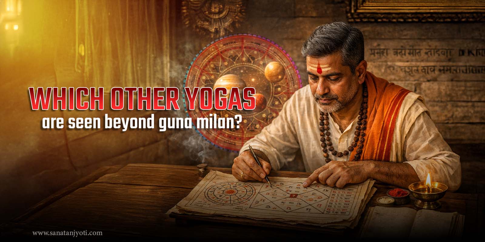 Which other yogas are seen beyond guna milan?