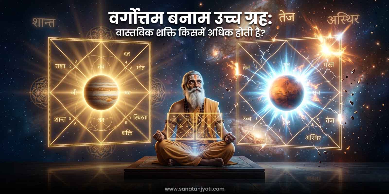 वर्गोत्तम बनाम उच्च ग्रह: वास्तविक शक्ति किसमें अधिक होती है?
