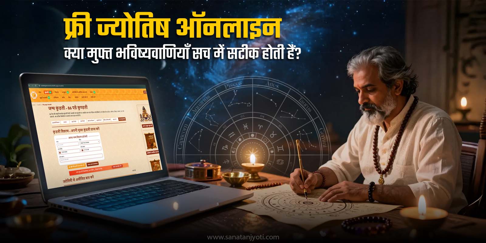 फ्री ज्योतिष ऑनलाइन – क्या मुफ्त भविष्यवाणियाँ सच में सटीक होती हैं?