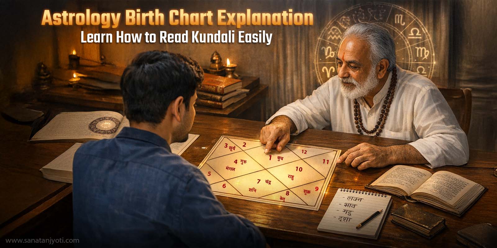 Astrology Birth Chart Explanation: Learn How to Read Kundali Easily