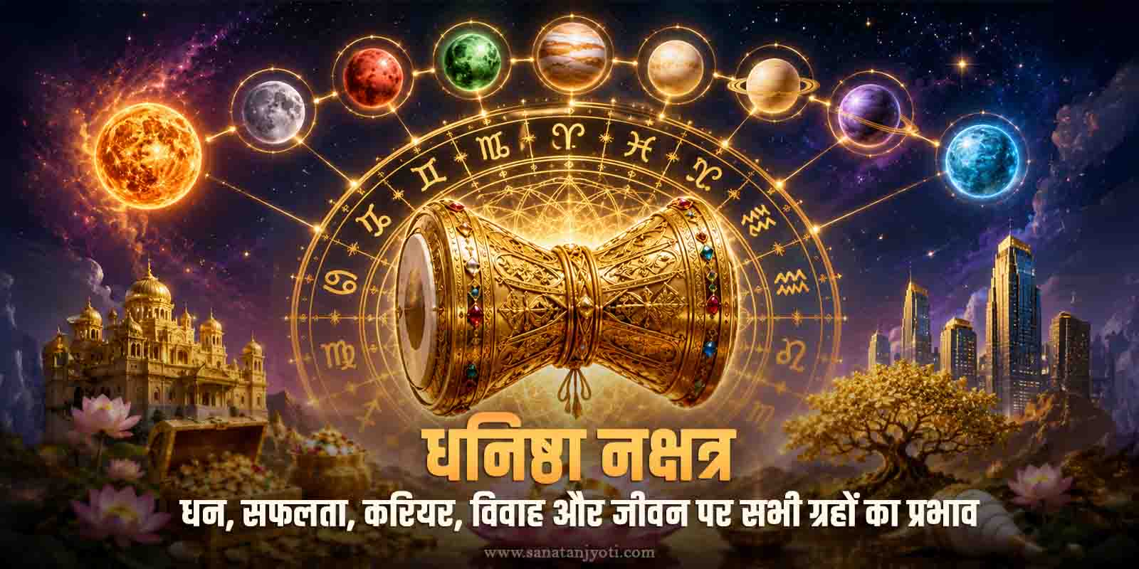 धनिष्ठा नक्षत्र: धन, सफलता, करियर, विवाह और जीवन पर सभी ग्रहों का प्रभाव 