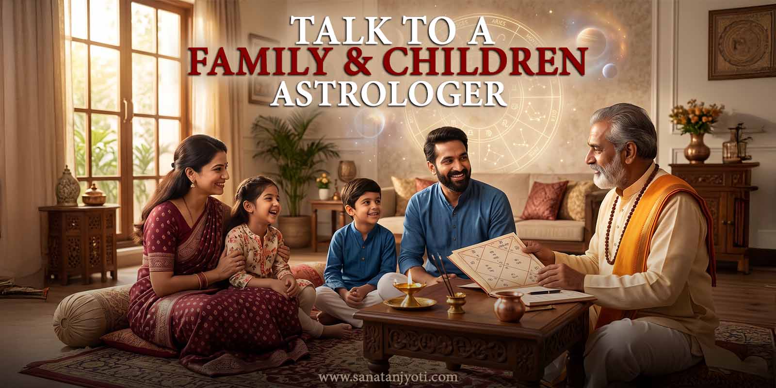 Talk to a Family & Children Astrologer – Personalized Vedic Astrology Consultation for Family, Children and Relationships