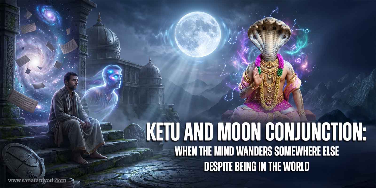 Ketu and Moon Conjunction: When the Mind Wanders Somewhere Else Despite Being in the World