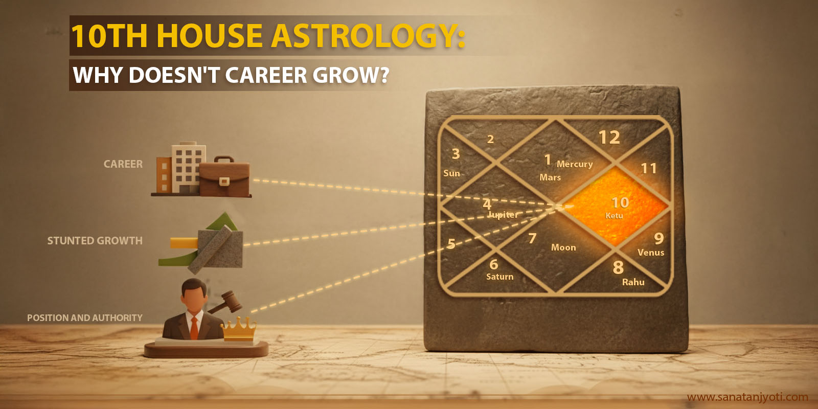 10th House Astrology: Why Doesn't Career Grow?