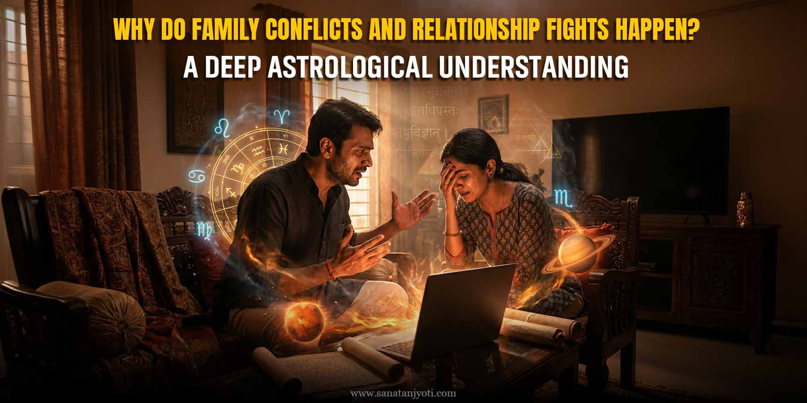 Why Do Family Conflicts and Relationship Fights Happen? A Deep Astrological Understanding