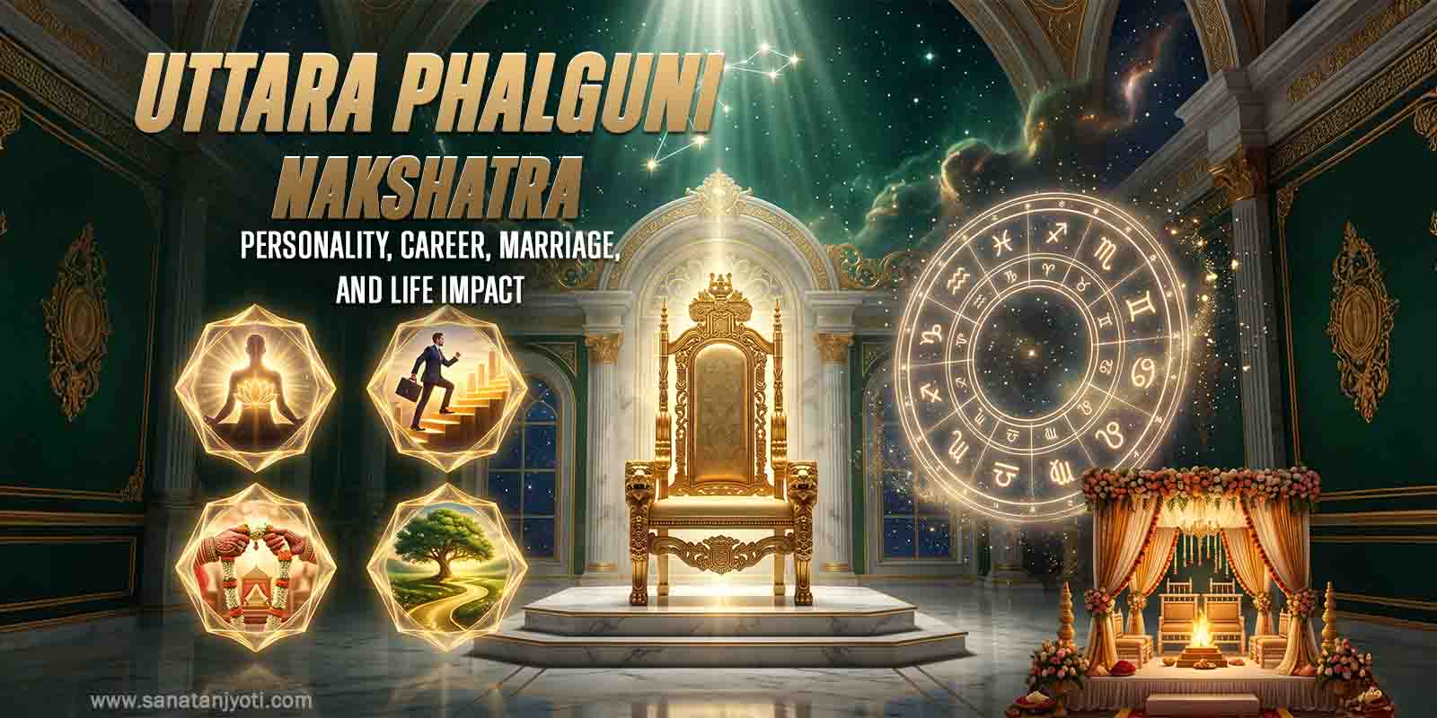 Uttara Phalguni Nakshatra: Personality, Career, Marriage, and Life Impact