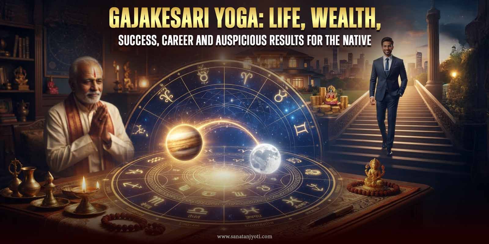 Gajakesari Yoga: Life, Wealth, Success, Career and Auspicious Results for the Native