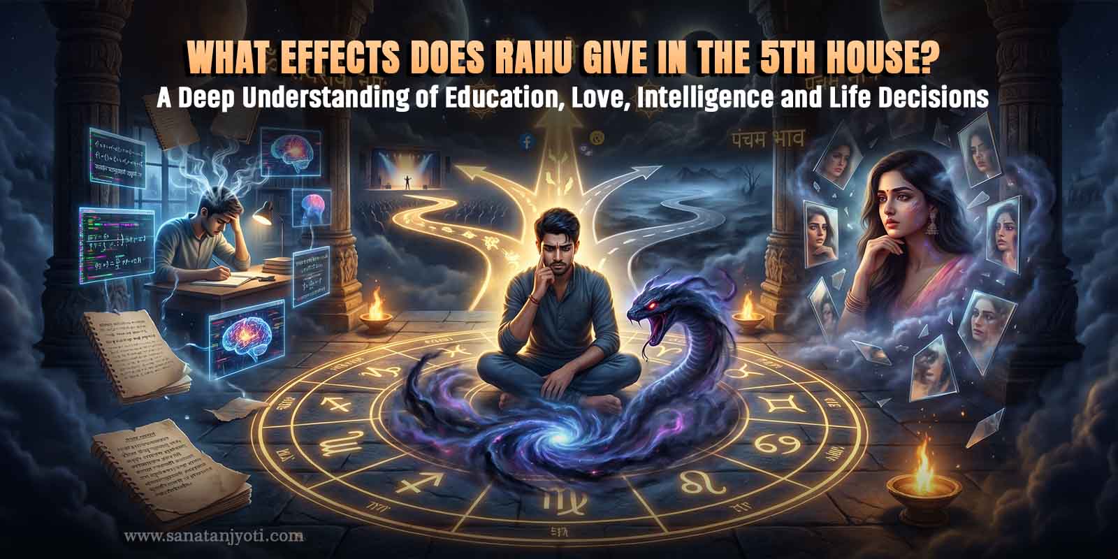 What Effects Does Rahu Give in the 5th House? A Deep Understanding of Education, Love, Intelligence and Life Decisions