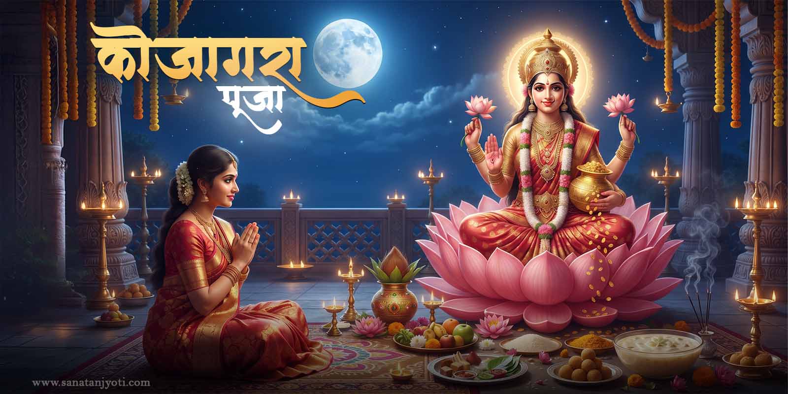 कोजागरा पूजा: तिथि, पूजा विधि, शुभ मुहूर्त, कथा और महत्व