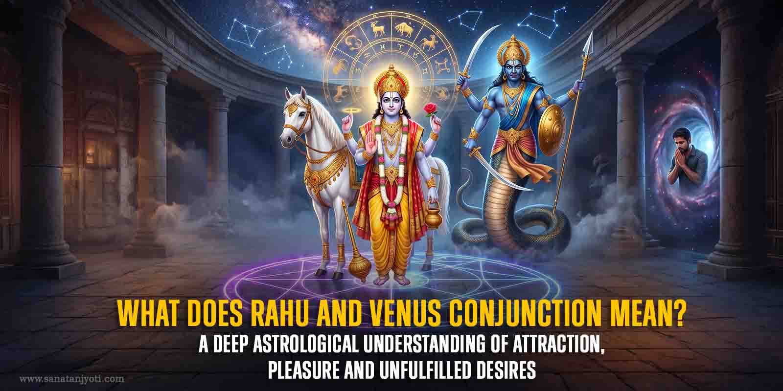 What Does Rahu and Venus Conjunction Mean? A Deep Astrological Understanding of Attraction, Pleasure and Unfulfilled Desires