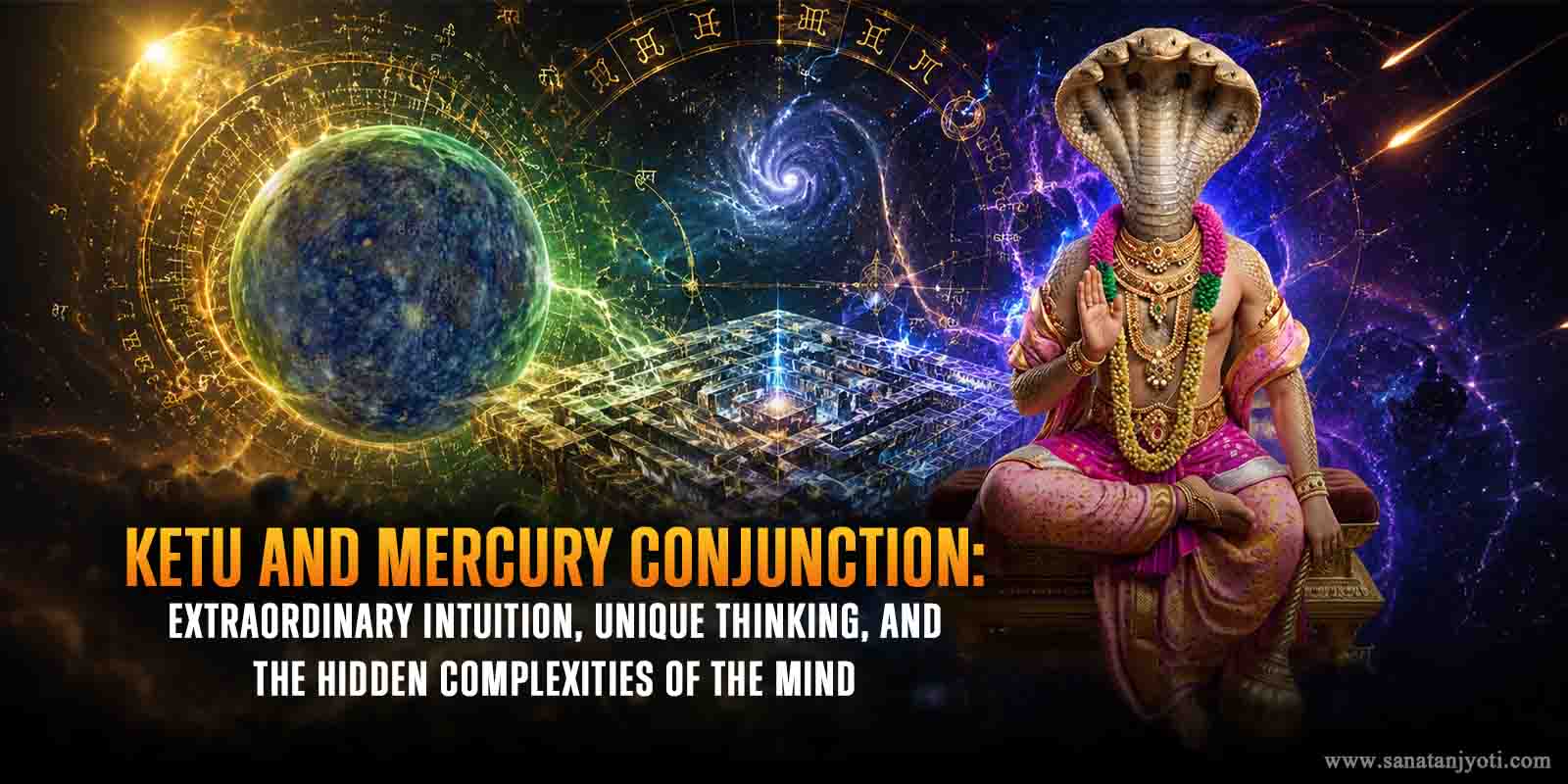 Ketu and Mercury Conjunction: Extraordinary Intuition, Unique Thinking, and the Hidden Complexities of the Mind