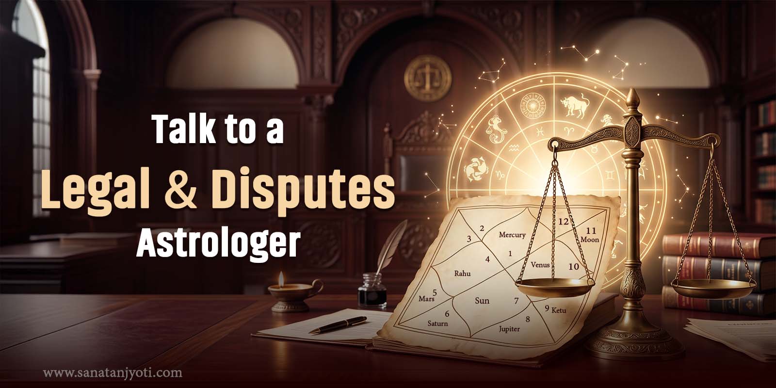 Talk to a Legal & Disputes Astrologer – Personalized Vedic Astrology Consultation for Legal Disputes, Court Cases, Property Matters and Long-Running Conflicts