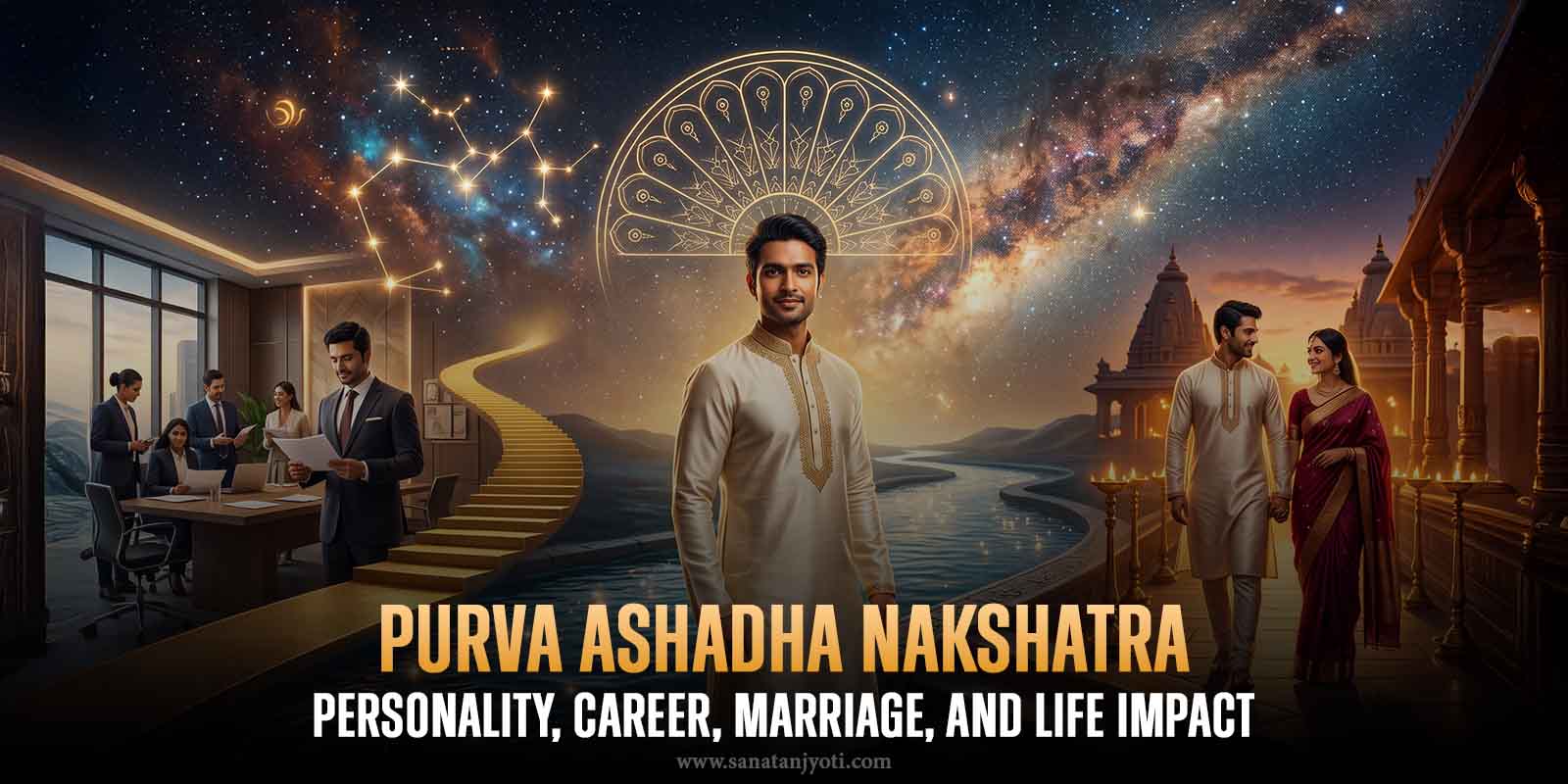 Purva Ashadha Nakshatra: Personality, Career, Marriage, and Life Impact