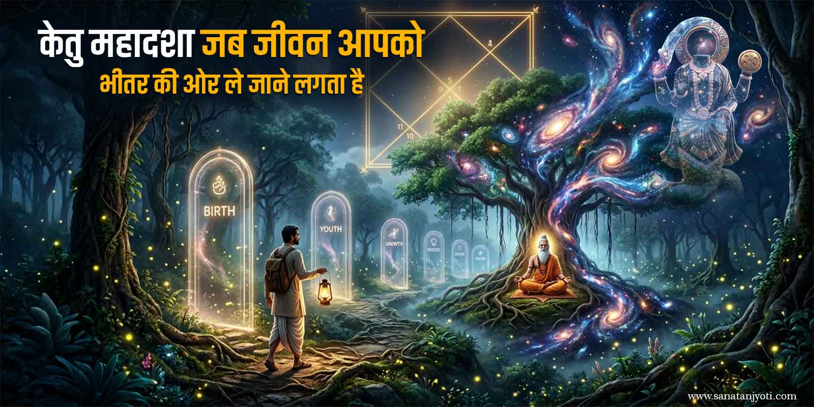 केतु महादशा: जब जीवन आपको भीतर की ओर ले जाने लगता है