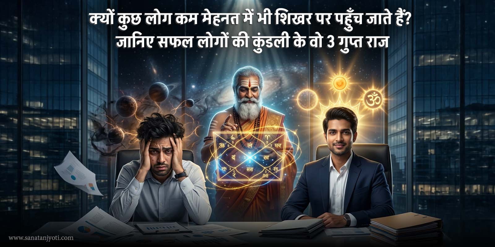 क्यों कुछ लोग कम मेहनत में भी शिखर पर पहुँच जाते हैं? जानिए सफल लोगों की कुंडली के वो 3 गुप्त राज
