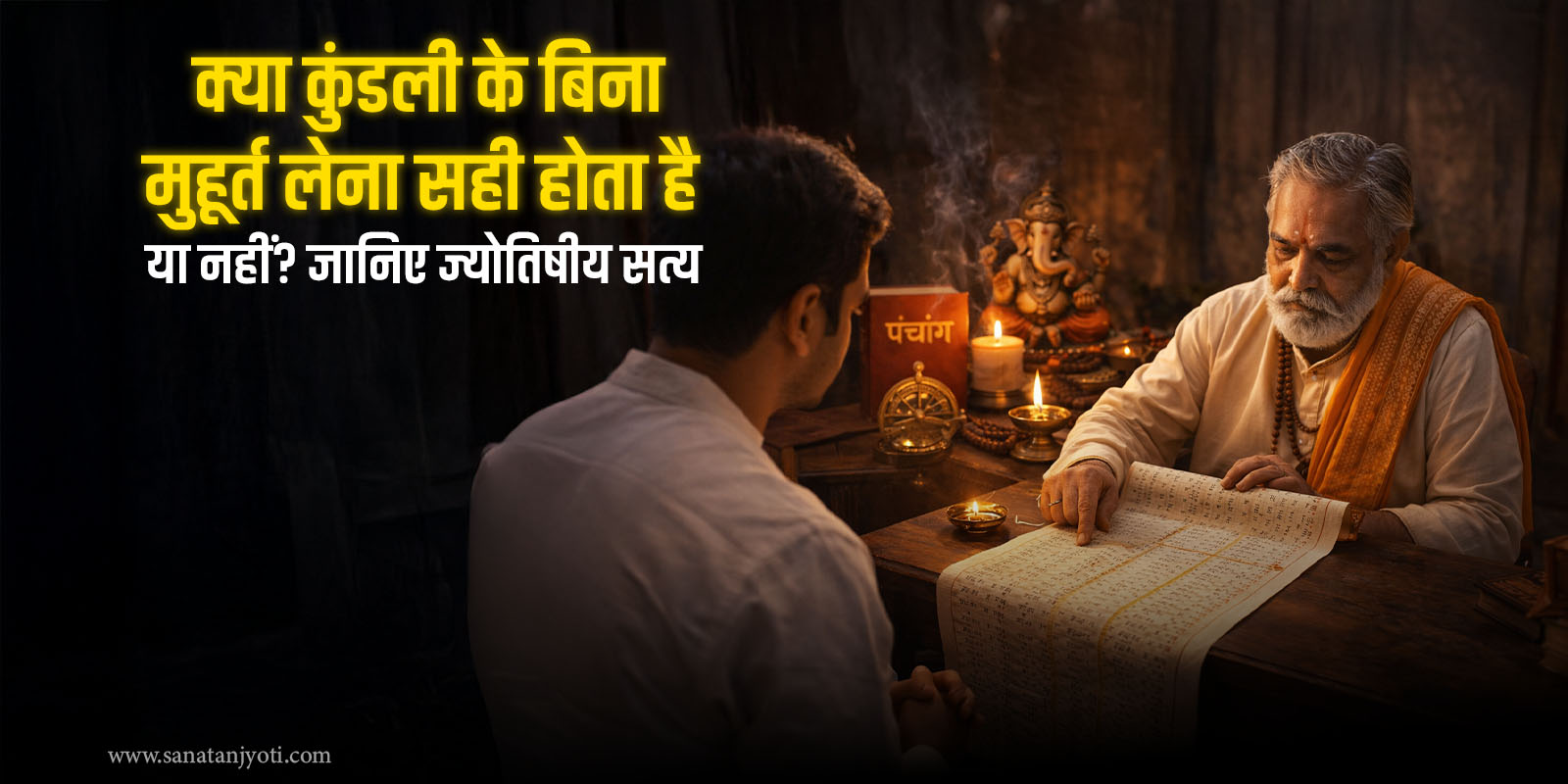 क्या कुंडली के बिना मुहूर्त लेना सही होता है या नहीं? जानिए ज्योतिषीय सत्य 