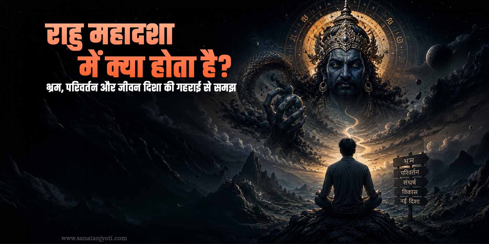 राहु महादशा में क्या होता है? भ्रम, परिवर्तन और जीवन दिशा की गहराई से समझ