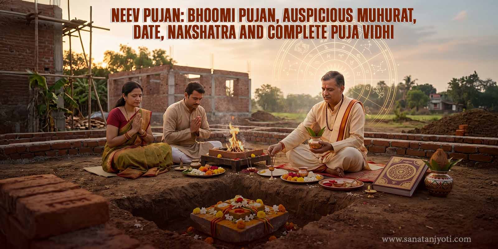 Neev Pujan: Bhoomi Pujan, Auspicious Muhurat, Date, Nakshatra and Complete Puja Vidhi