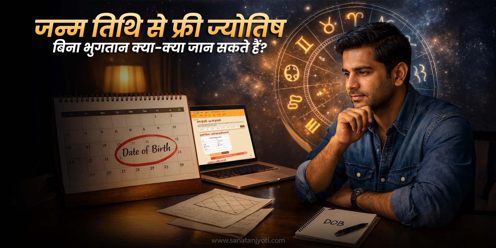 जन्म तिथि से फ्री ज्योतिष – बिना भुगतान क्या-क्या जान सकते हैं? 