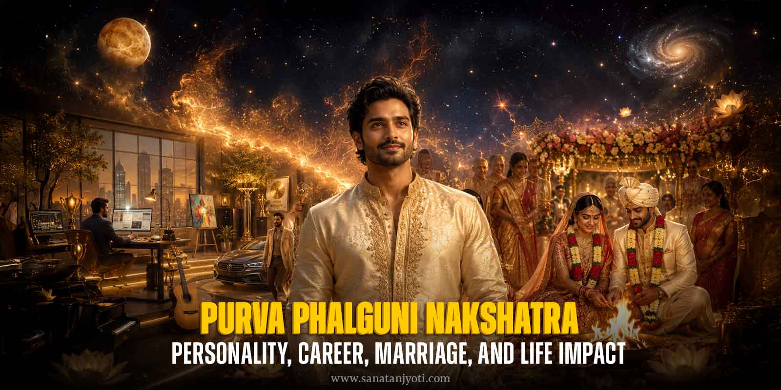 Purva Phalguni Nakshatra: Personality, Career, Marriage, and Life Impact