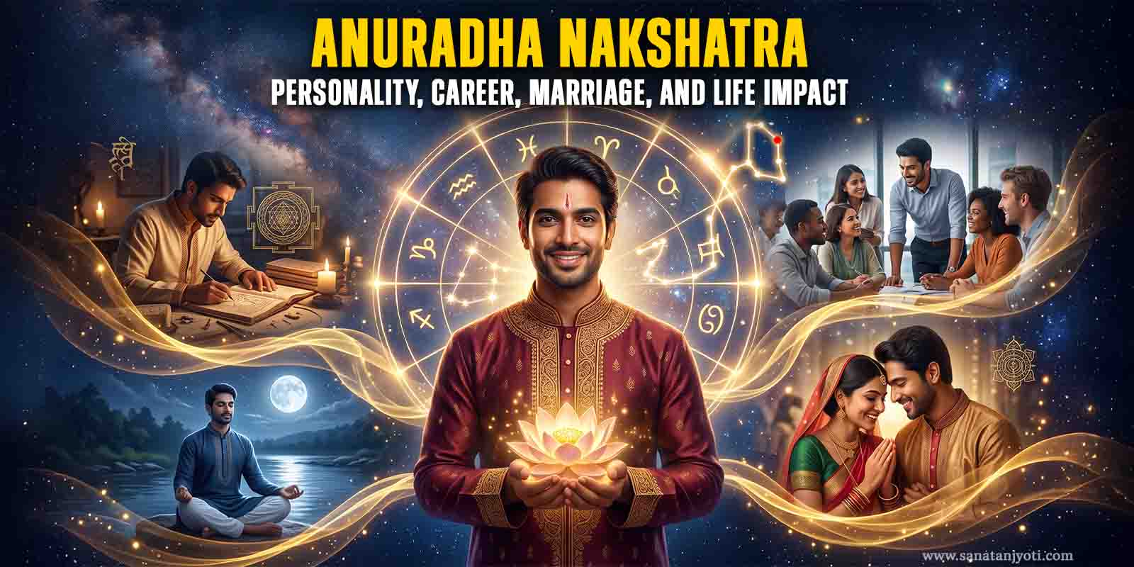 Anuradha Nakshatra: Personality, Career, Marriage, and Life Impact