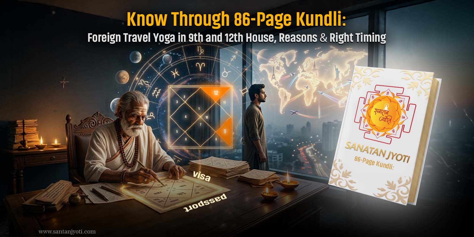 Know Through 86-Page Kundli: Foreign Travel Yoga in 9th and 12th House, Reasons & Right Timing