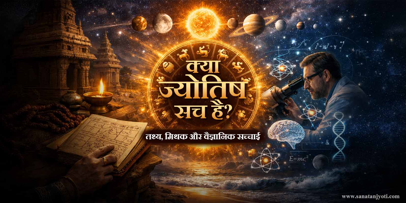 क्या ज्योतिष सच है? तथ्य, मिथक और वैज्ञानिक सच्चाई 